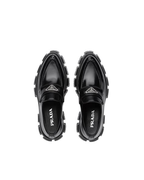 prada pointed monolith loafers|Prada monolith loafers sale.